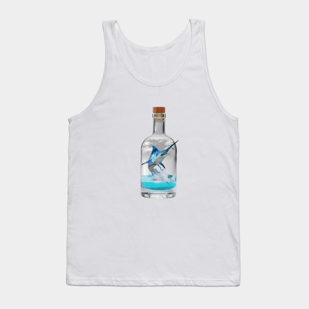 Marlin in a Bottle Tank Top by DavidLoblaw